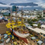 Vanguard Europa Lift & Righting - Cape Town Dry Dock - Aerial-View