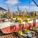 Vanguard Europa Lift & Righting - Cape Town Dry Dock - Side-View